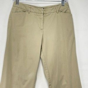 New York And Co Women 4P Khaki Pants Beige Straight Leg